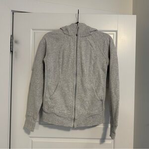 Lululemon Grey Zip Up Hoodie Grey size 4